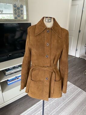 Vintage 1970s Brown Suede Jacket